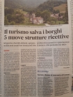 IL TURISMO SALVA I BORGHI. 5 NUOVE STRUTTURE RICETTIVE. IL TURISMO SALVA I BORGHI. 5 NUOVE STRUTTURE RICETTIVE.